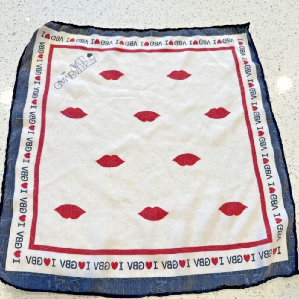 GIAMBATTISTA VALLI X H&M Scarf 100% Pure Silk Pocket Square Purse Accent RARE - Picture 4 of 5